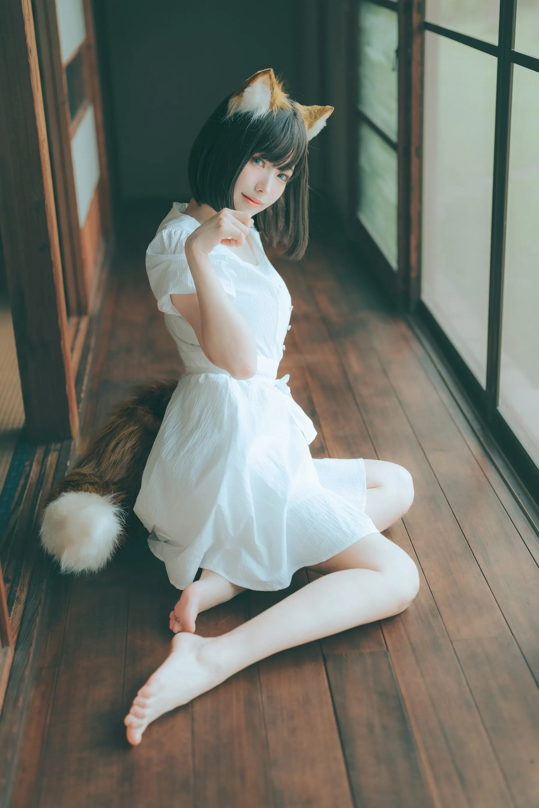 ElyEE子 – NO.114 2023.July B-Dongitsune ~White dress 白洋裝狐少女 [60P]插图